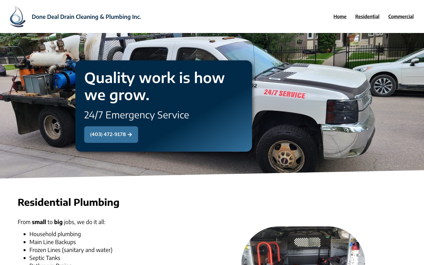 The current homepage